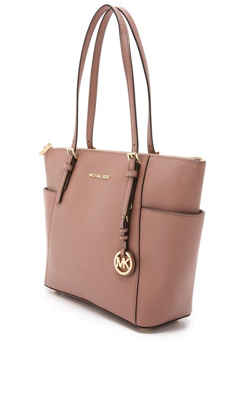 michael kors jet set tote misty rose|jet set small Michael Kors.